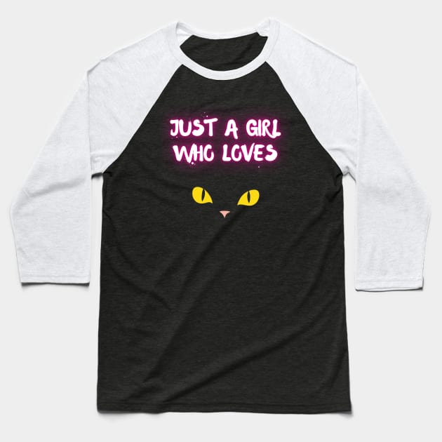 Just a girl who loves cats Baseball T-Shirt by la chataigne qui vole ⭐⭐⭐⭐⭐